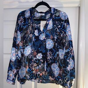 Floral Popover Blouse